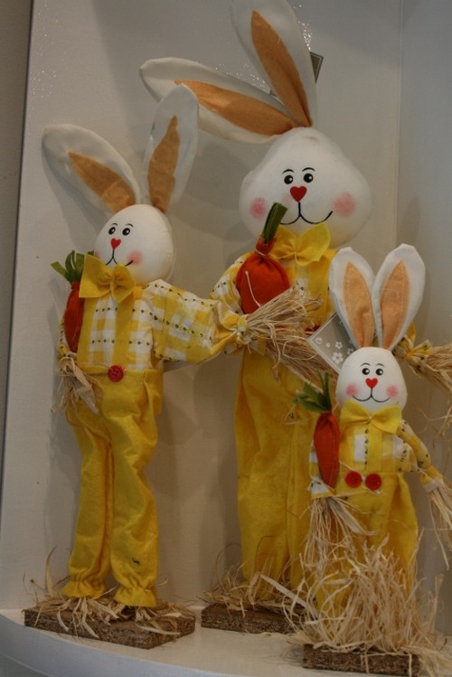 Пасхальные кролики декоративные