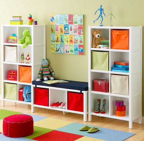 Красивая мебель для хранения игрушек и детских вещей