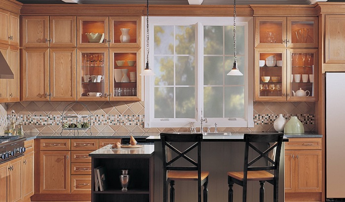 Кухонный дизайн – прелесть фактур из натурального дерева