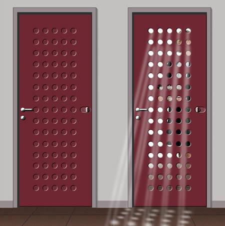 Дизайн необычных дверей 