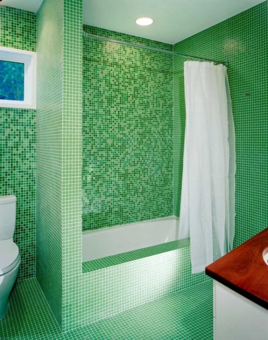 Мозаичная плитка в ванной