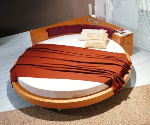Круглая кровать фото