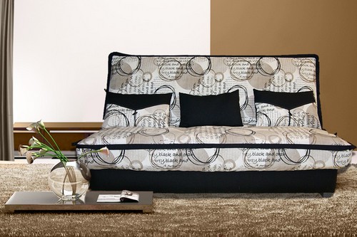 Мягкая банкетка-диван со спинкой