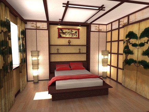 Мебель для спальни японский стиль