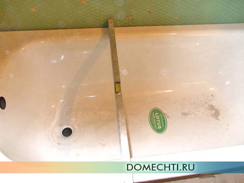 Установки ванны своими руками фото