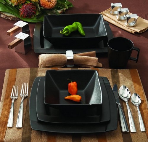 Черная керамическая посуда для кухни Nambe