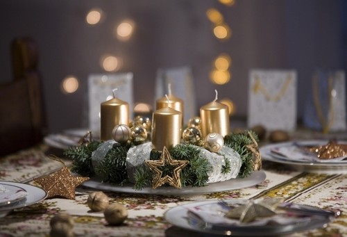 Свечи для украшения новогоднего стола