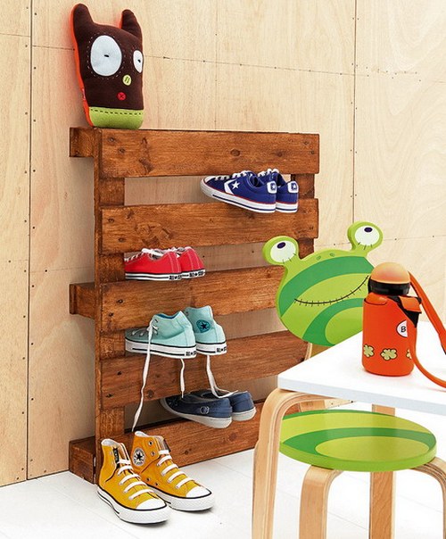 Подставка для обуви своими руками - креативная идея для детской