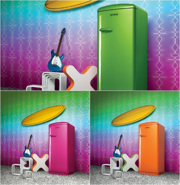 Цветные холодильники Gorenje Retro Funky