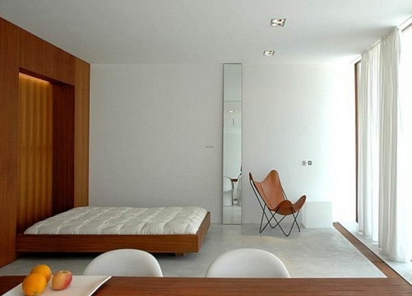 интерьер спальни в стиле минимализм