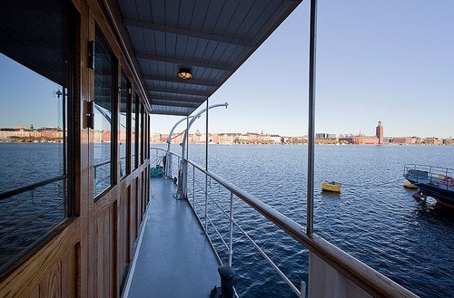 Роскошный дом на барже в Стокгольме