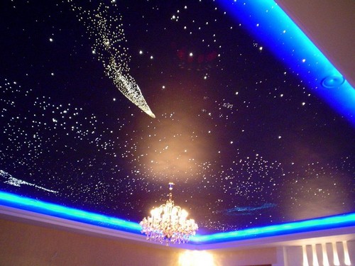Фотообои 3D на потолок звездное небо
