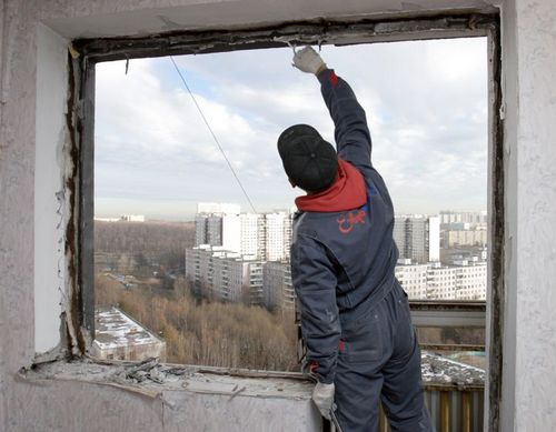 Установка пластиковых окон зимой фото