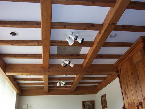 деревянные потолки кессонные