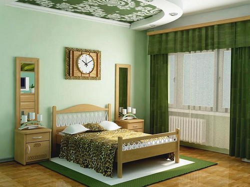 Дизайн потолка над кроватью