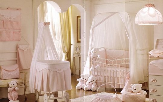 Кроватки с балдахином для новорожденных