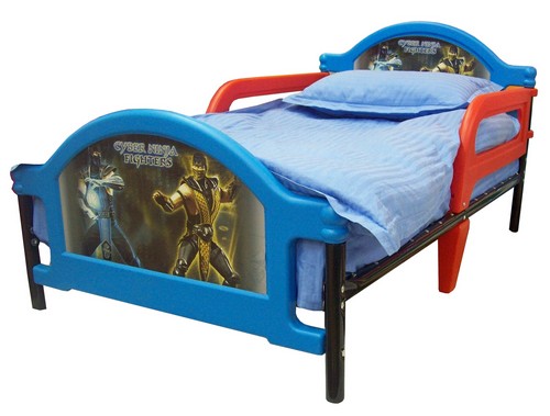 Детская кровать для мальчика с защитными бортиками