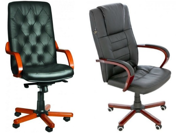 Офисные кресла из натуральной кожи фото
