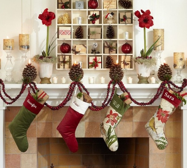 Как сшить и украсить рождественский носок