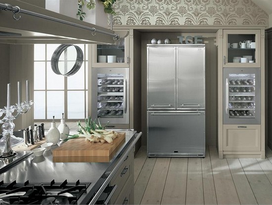 Встроенный холодильник для малогабаритной кухни