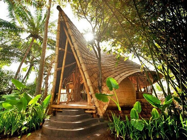 Дизайн домов из бамбука
