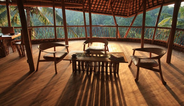 Дизайн интерьера бамбукового дома