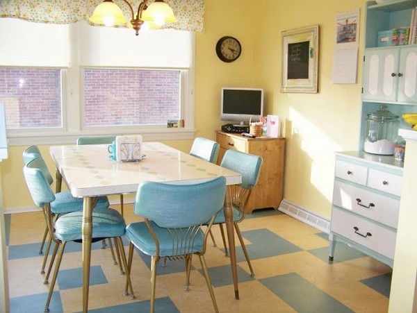 Цветовое оформление мебели для кухни в стиле бистро