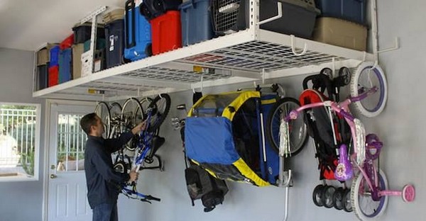 Как повесить велосипед в гараже