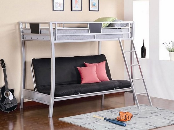 Двухъярусная кровать диван металлическая фото