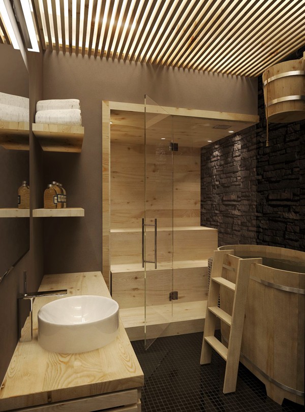 Интерьер бани: идеи дизайна сауны и бани внутри | Дом Мечты
