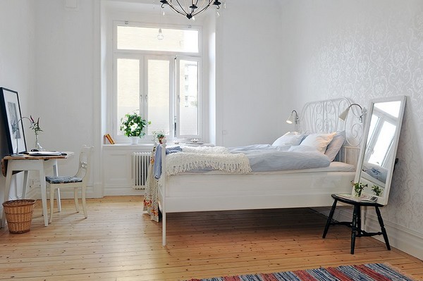 Дизайн скандинавской спальни фото
