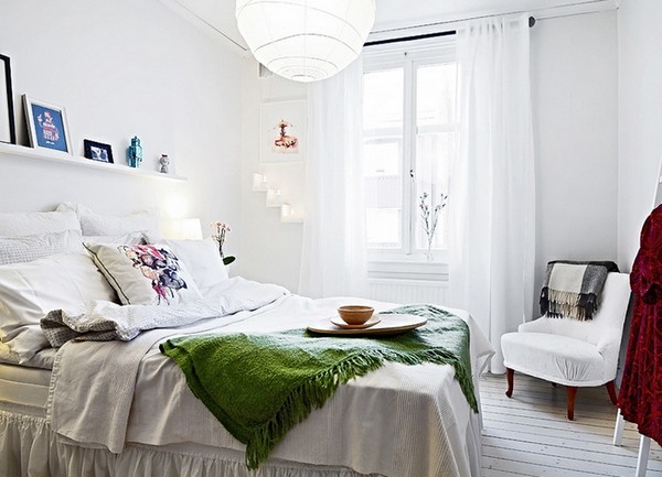 скандинавский стиль в интерьере спальни