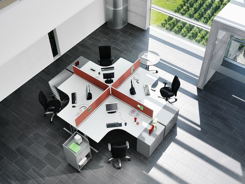 Мебель для рабочей зоны современного офиса