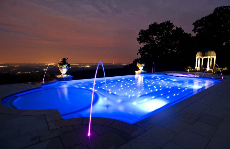 Оптоволоконная подсветка для бассейна