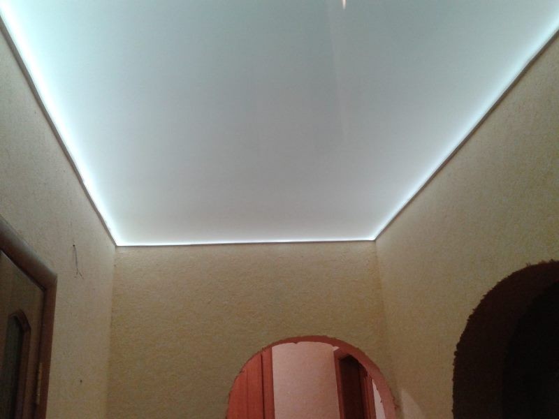 светящийся натяжной потолок фото